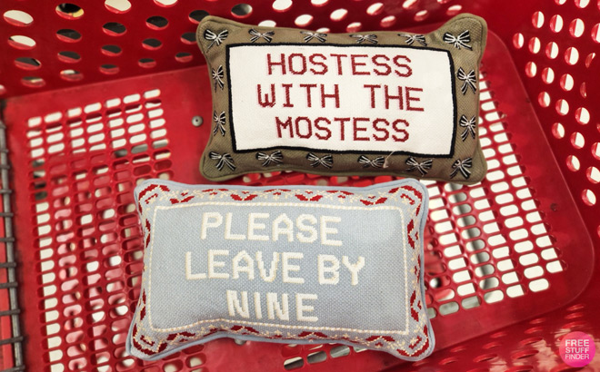 Christmas Cross Stitch Throw Pillows at Target Christmas Cross Stitch Throw Pillows at Target