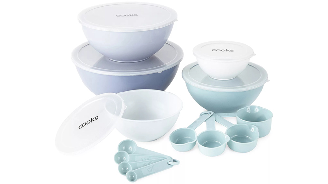 Cooks 18 Piece Mixing Bowls with Lids