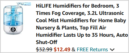 Cool Mist Humidifier Checkout Cool Mist Humidifier Checkout