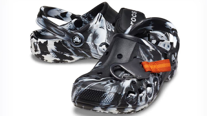 Crocs Baya Marbled Pouch Clogs Crocs Baya Marbled Pouch Clogs