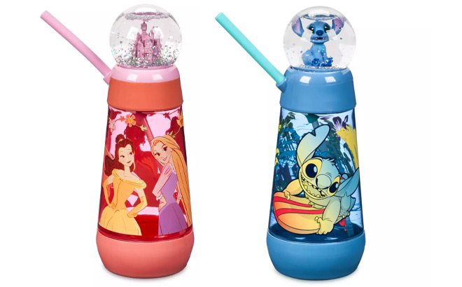Disney Princess Snowglobe Tumbler and Stitch Snowglobe Tumbler Disney Princess Snowglobe Tumbler and Stitch Snowglobe Tumbler