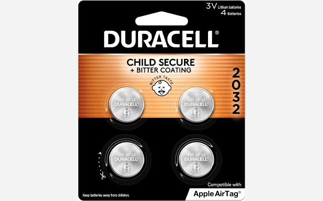 Duracell 2032 Lithium Battery 4 Count Pack Duracell 2032 Lithium Battery 4 Count Pack
