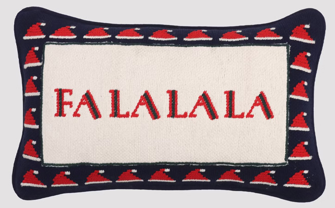 Fa La La La Cross Stitch Pillow Fa La La La Cross Stitch Pillow