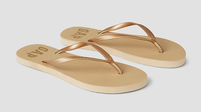 GAP Factory Gap Logo Flip Flops GAP Factory Gap Logo Flip Flops