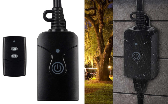 HBN Wireless Remote Control 3 Prong Outlet HBN Wireless Remote Control 3 Prong Outlet