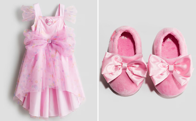 HM Barbie Costume Toddler Dress and Slippers HM Barbie Costume Toddler Dress and Slippers