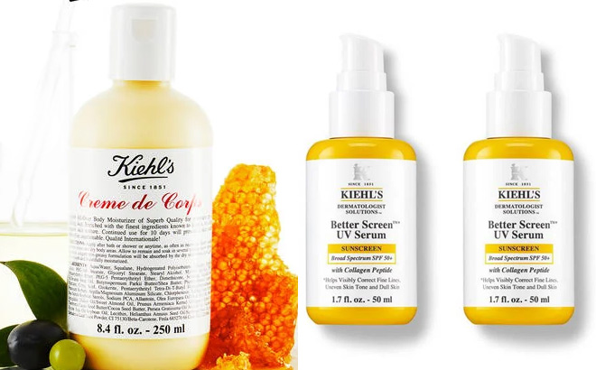 Kiehls Creme de Corps Body Lotion with Cocoa Butter Duo
