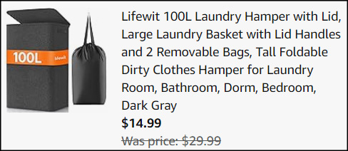 Lifewit 100L Laundry Hamper with Lid Checkout Lifewit 100L Laundry Hamper with Lid Checkout