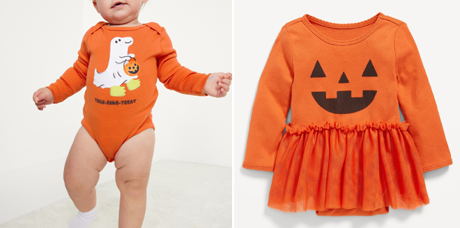 Long Sleeve Graphic Baby Bodysuit and Long Sleeve Graphic Bodysuit Tutu Baby Dress