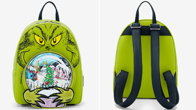 Loungefly Grinch Glow In The Dark Mini Backpack Loungefly Grinch Glow In The Dark Mini Backpack
