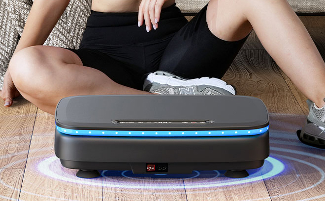 Merach VIbration Exercise Plate on the Floor Merach VIbration Exercise Plate on the Floor