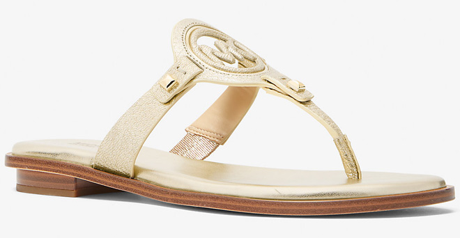 Michael Kors Aubrey Cutout T Strap Sandals Michael Kors Aubrey Cutout T Strap Sandals