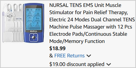 Muscle Stimulator Checkout Muscle Stimulator Checkout