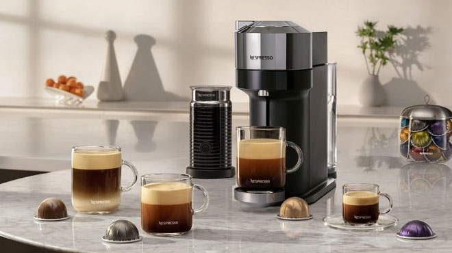 Nespresso Vertuo Next Espresso Maker with Aeroccino Milk Frother