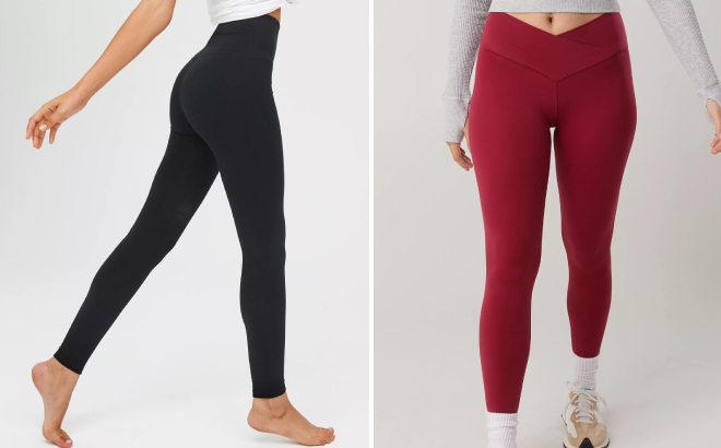 Offline By Aerie OG High Waisted Leggings and High Waisted Crossover Leggings Offline By Aerie OG High Waisted Leggings and High Waisted Crossover Leggings