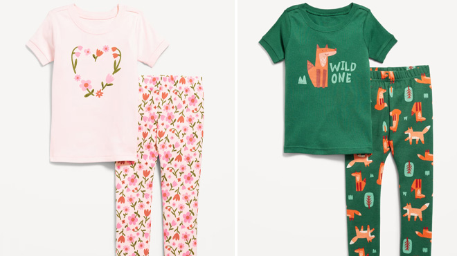 Old Navy Snug Fit Graphic Pajama Set for Toddler Baby