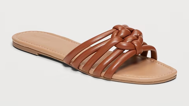 Old Navy Womens Knotted Puff Slide Sandals Old Navy Womens Knotted Puff Slide Sandals