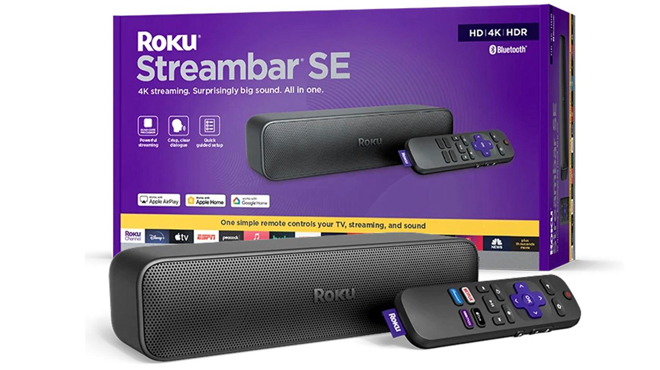 Roku Streambar 4K Streaming Player Sound Bar Box Roku Streambar 4K Streaming Player Sound Bar Box