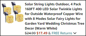 Solar String Lights Outdoor 4 Pack Checkout Solar String Lights Outdoor 4 Pack Checkout