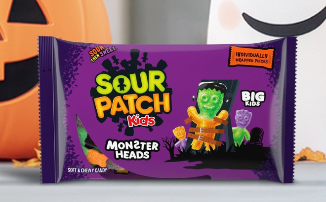 Sour Patch Kids Candy Halloween Monster Heads