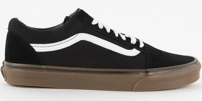 VANS Old Skool Gum Mens Shoes in Black VANS Old Skool Gum Mens Shoes in Black