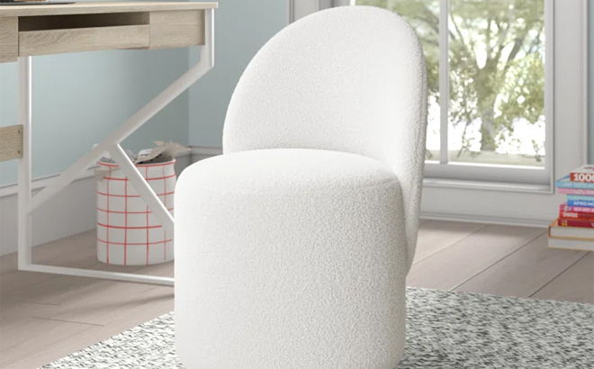 Wade Logan Annielise Upholstered Swivel Barrel Chair Wade Logan Annielise Upholstered Swivel Barrel Chair