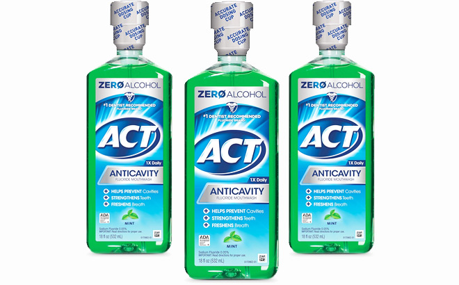 ACT Anticavity Zero Alcohol Fluoride Mouthwash ACT Anticavity Zero Alcohol Fluoride Mouthwash