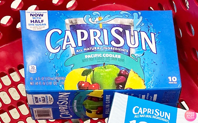 Capri Sun Juice Pouches 10 Pack in a Cart at Target Capri Sun Juice Pouches 10 Pack in a Cart at Target