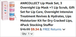 Checkout page of Anrcollect Lip Mask and Scrub 4 Piece Set Checkout page of Anrcollect Lip Mask and Scrub 4 Piece Set