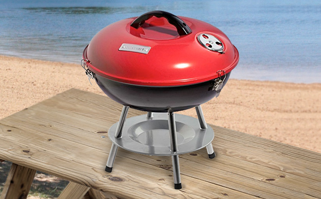 Cuisinart 1422 Portable Charcoal Grill in RedBlack Cuisinart 1422 Portable Charcoal Grill in RedBlack