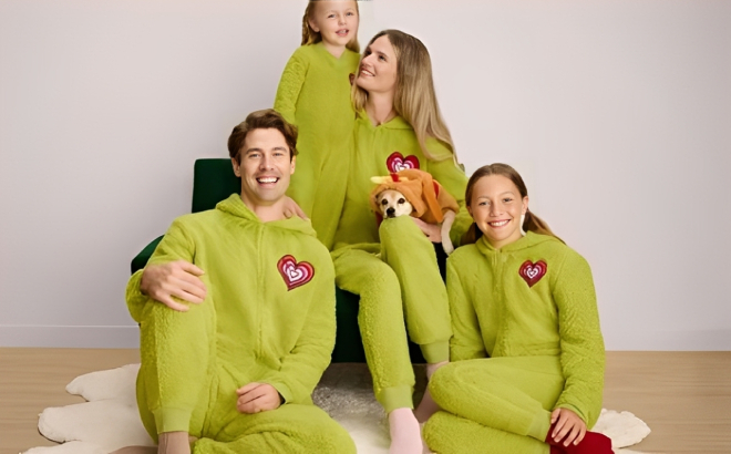 Dr Seuss Kids The Grinch Christmas Matching Family Pajamas Union Suit Dr Seuss Kids The Grinch Christmas Matching Family Pajamas Union Suit