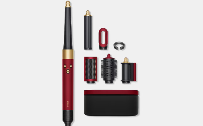 Dyson Special Edition Airwrap Multi Styler on the Gray Background Dyson Special Edition Airwrap Multi Styler on the Gray Background