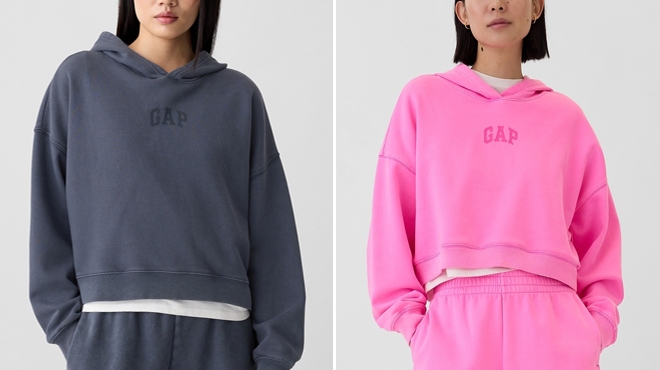 GAP Factory Cropped Hoodie GAP Factory Cropped Hoodie