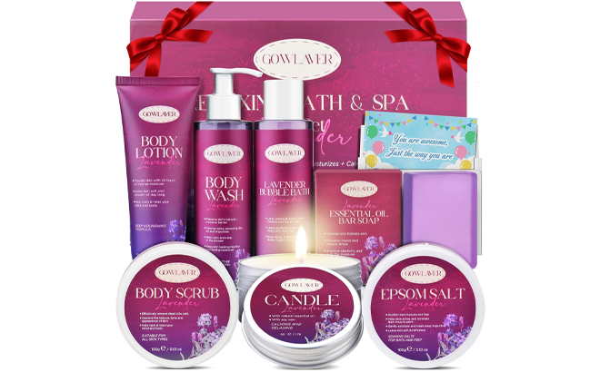 Gowlaver 7 Piece Spa Gift Set Gowlaver 7 Piece Spa Gift Set