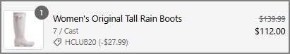 Hunter Womens Original Tall Rain Boots checkout page Hunter Womens Original Tall Rain Boots checkout page