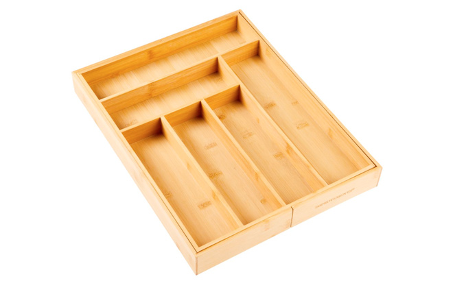 Improvements Adjustable Bamboo Organizer Improvements Adjustable Bamboo Organizer