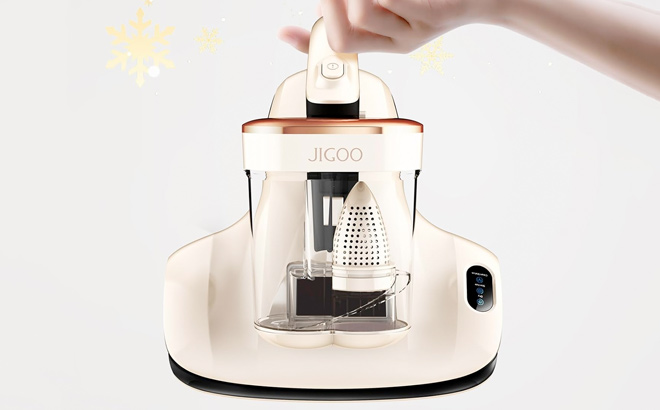JIGOO S100 Mattress Vacuum Cleaner UV Sanitizing Anti allergen Bed Cleaner with 12Kpa Suction JIGOO S100 Mattress Vacuum Cleaner UV Sanitizing Anti allergen Bed Cleaner with 12Kpa Suction