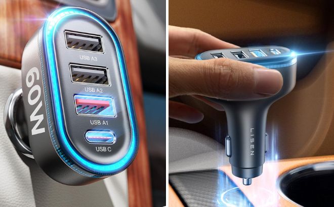 Lisen USB Car Charger Lisen USB Car Charger