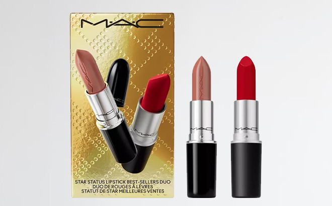 MAC 2 Piece Lipstick Holiday Set MAC 2 Piece Lipstick Holiday Set