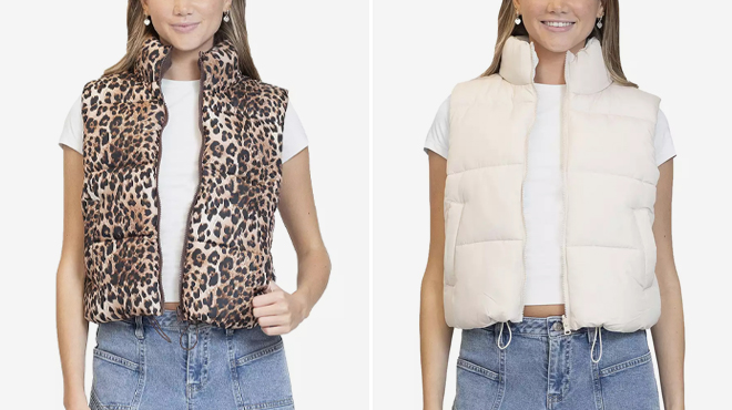 Madden Girl Reversible Puffer Vest Madden Girl Reversible Puffer Vest