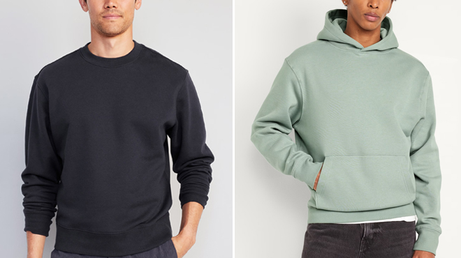Old Navy Oversized Crew Neck Sweatshirt and Old Navy Rotation Pullover Hoodie