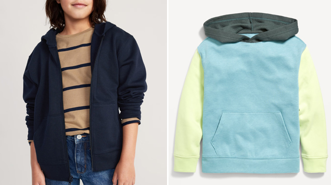 Old Navy Zip Hoodie and Old Navy Pullover Hoodie