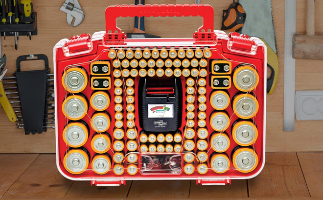 Ontel Battery Organizer Storage Case