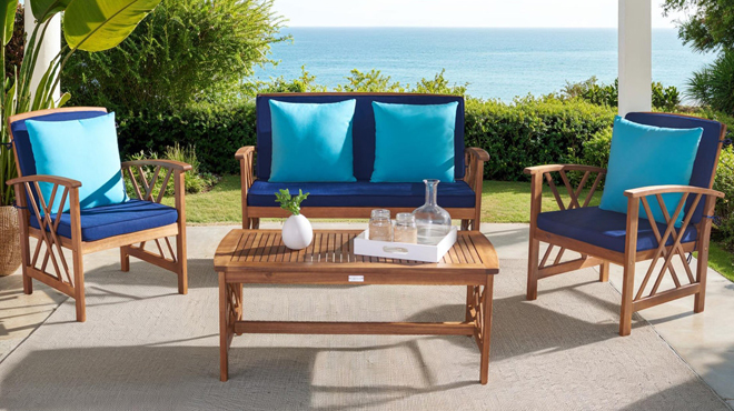 Sand Stable 4 Person Patio Conversation Set Sand Stable 4 Person Patio Conversation Set