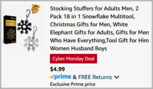 Snowflake 18 in 1 Multitool Checkout Screen