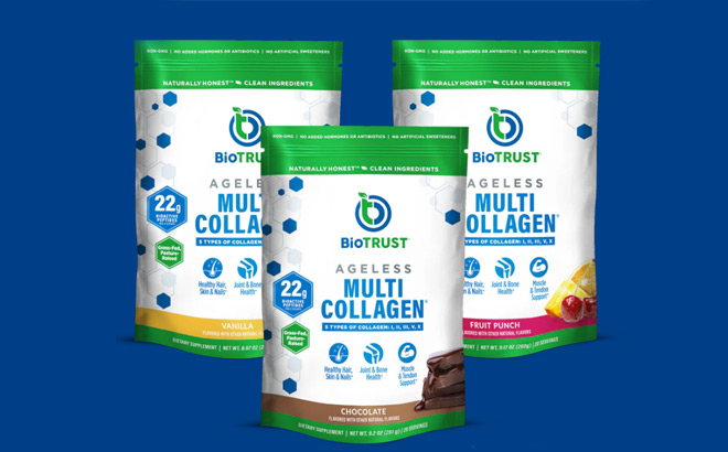 Three Packs of BioTrust Collagen Three Packs of BioTrust Collagen