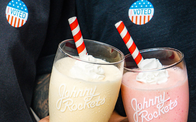 Two Johnny Rockets Shakes Two Johnny Rockets Shakes