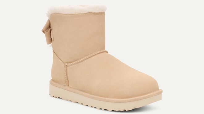 UGG Womens Mini Bailey Suede Bow Boots UGG Womens Mini Bailey Suede Bow Boots