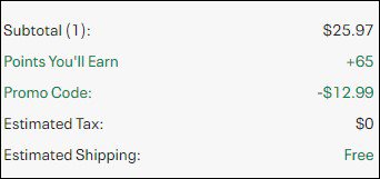 Under Armour Backpack Order Summary