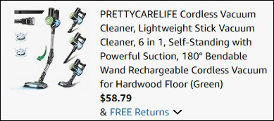 Vacuum Final Price at Checkout Vacuum Final Price at Checkout